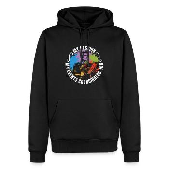 Events Coordinator My Passion My Events Organizer - Männer Premium Bio Hoodie - Schwarz - Vorne - Nico (187cm)