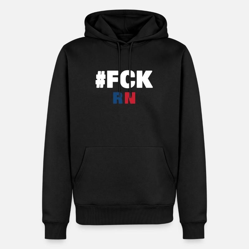 Fck rn - Männer Premium Bio Hoodie - Schwarz