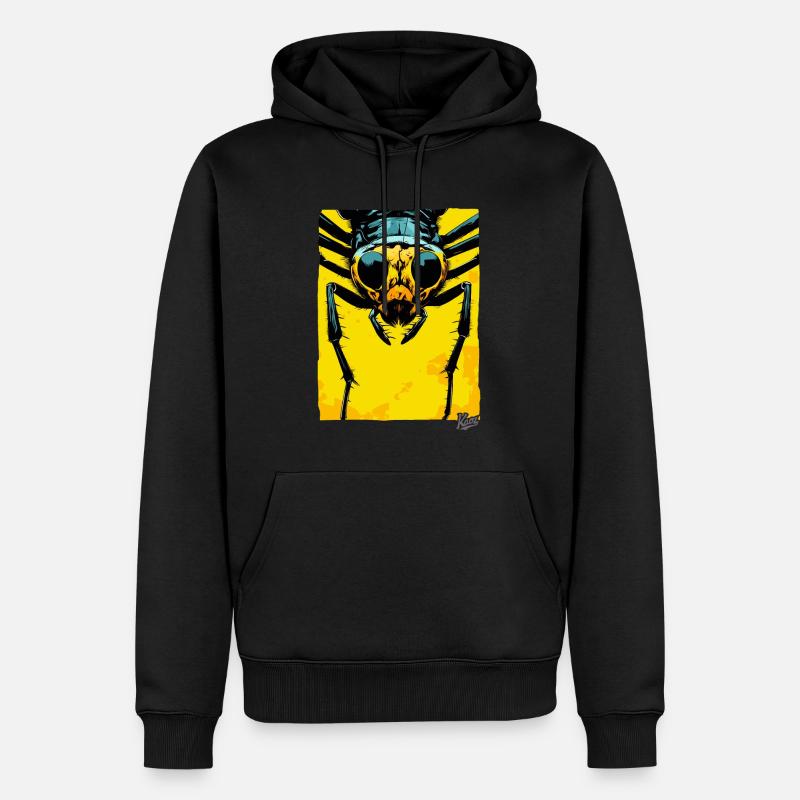 Fourmi monstrueuse : Petit géant - Sweat à capuche Premium bio Homme - noir