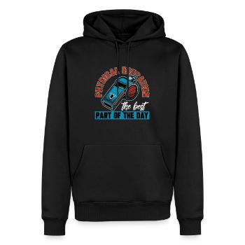 Instructeur d’éducation physique Le meilleur professeur - Sweat à capuche Premium bio Homme - noir - Devant - Nico (187cm)