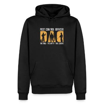 Pest Control Officer Dad The Idol Insect Solution - Männer Premium Bio Hoodie - Schwarz - Vorne - Nico (187cm)