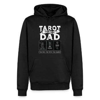 Tarot Reader Dad The Idol The Myth Psychic Tarot - Men’s Premium Organic Hoodie - black - Front - Nico (187cm)