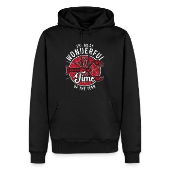 L’ des écrevisses est le plus merveilleux des moments d’ Master - Sweat à capuche Premium bio Homme - noir - Devant - Nico (187cm)