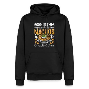 Nachos Good Friends Are Like Nachos Mexican Food - Männer Premium Bio Hoodie - Schwarz - Vorne - Nico (187cm)