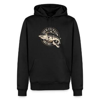 Fish And Chips You're O'fish'ally British Cuisine - Männer Premium Bio Hoodie - Schwarz - Vorne - Nico (187cm)