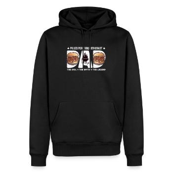 Pulled Pork BBQ Enthusiast Dad The Idol Meat Lover - Männer Premium Bio Hoodie - Schwarz - Vorne - Nico (187cm)