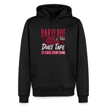 Brisket Barbeque Is Like Duct Tape Grilled Meat - Männer Premium Bio Hoodie - Schwarz - Vorne - Nico (187cm)