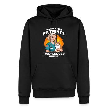 Veterinary Nurse Four-Legged Patients Veterinarian - Männer Premium Bio Hoodie - Schwarz - Vorne - Nico (187cm)