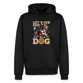 Dresseur de chiens Laissez votre chien être une formation d’agilité canine - Sweat à capuche Premium bio Homme - noir - Devant - Nico (187cm)