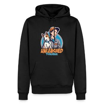 Dog Trainer Unleashed Potential Animal Behaviorist - Männer Premium Bio Hoodie - Schwarz - Vorne - Nico (187cm)