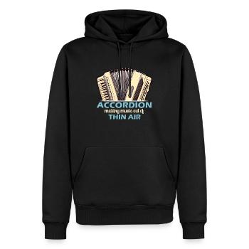 Accordion Making Music Out Of Wind Instrument - Men’s Premium Organic Hoodie - black - Front - Nico (187cm)
