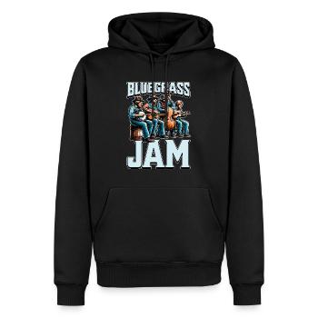 Bluegrass Jam String Instrument Folk Music Lover - Männer Premium Bio Hoodie - Schwarz - Vorne - Nico (187cm)