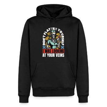 Nurse Practitioner Don't Flatter Nursing Assistant - Männer Premium Bio Hoodie - Schwarz - Vorne - Nico (187cm)