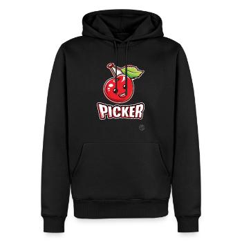 Cherry Picker - Männer Premium Bio Hoodie - Schwarz - Vorne - Nico (187cm)