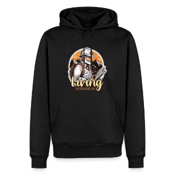 Geologist Living The Igneous Life Rock Collector - Männer Premium Bio Hoodie - Schwarz - Vorne - Nico (187cm)