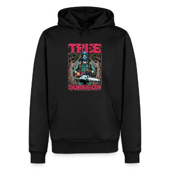 Arborist Tree Surgeon Arboriculture Woodcutter - Männer Premium Bio Hoodie - Schwarz - Vorne - Nico (187cm)