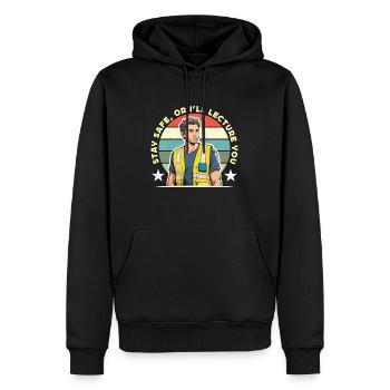 Safety Officer Stay Safe Or Public Safety Officer - Männer Premium Bio Hoodie - Schwarz - Vorne - Nico (187cm)