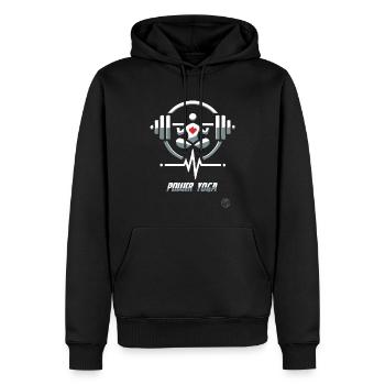 Gewichtheben Power Yoga - Männer Premium Bio Hoodie - Schwarz - Vorne - Nico (187cm)
