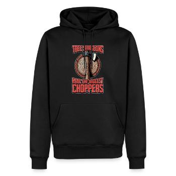 Tree Surgeons Have The Woodworking Tree Surgeon - Männer Premium Bio Hoodie - Schwarz - Vorne - Nico (187cm)