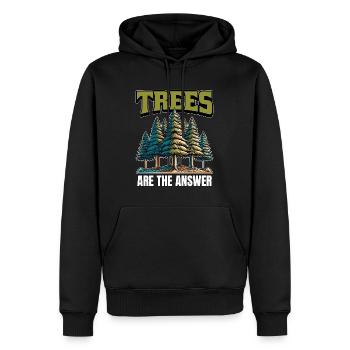 Tree Surgeon Trees Are The Answer Arboriculturist - Männer Premium Bio Hoodie - Schwarz - Vorne - Nico (187cm)