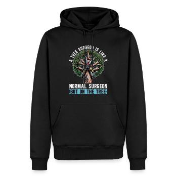 A Tree Surgeon Is Like Horticulture Tree Surgeon - Männer Premium Bio Hoodie - Schwarz - Vorne - Nico (187cm)