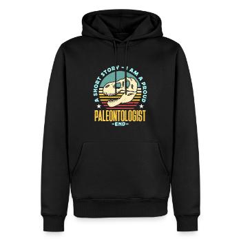 Paleontologist A Short Story I Am A Fossil Hunter - Männer Premium Bio Hoodie - Schwarz - Vorne - Nico (187cm)