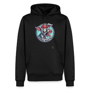 Das kranke Gehirn Zombie-Schwein - Männer Premium Bio Hoodie - Schwarz - Vorne - Nico (187cm)