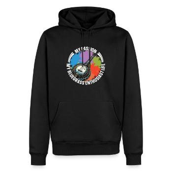 Bluegrass Music My Passion My Bluegrass Musician - Männer Premium Bio Hoodie - Schwarz - Vorne - Nico (187cm)