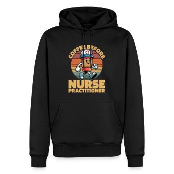 Nurse Practitioner Coffee Hospital Coffee Lover - Männer Premium Bio Hoodie - Schwarz - Vorne - Nico (187cm)
