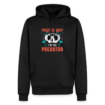 Spearfishing Beneath The Waves I'm The Fisherman - Männer Premium Bio Hoodie - Schwarz - Vorne - Nico (187cm)