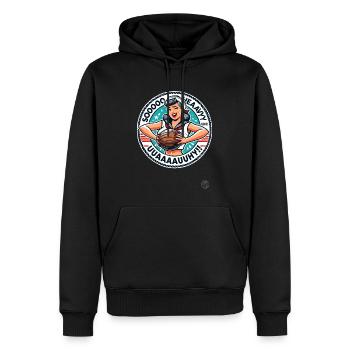 Matrosen-Mädchen mit schwerer Kokosnuss - Männer Premium Bio Hoodie - Schwarz - Vorne - Nico (187cm)