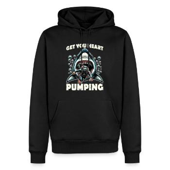Scuba Diving Get Your Heart Pumping Loves Swimming - Männer Premium Bio Hoodie - Schwarz - Vorne - Nico (187cm)
