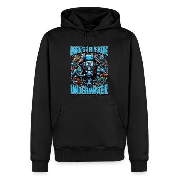 Scuba Diving Born To Breath Underwater Swimming - Männer Premium Bio Hoodie - Schwarz - Vorne - Nico (187cm)