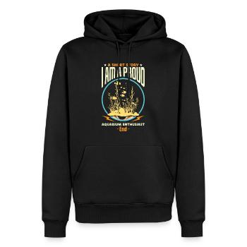 Aquarium Enthusiast A Short Story I Am Fishkeeper - Männer Premium Bio Hoodie - Schwarz - Vorne - Nico (187cm)