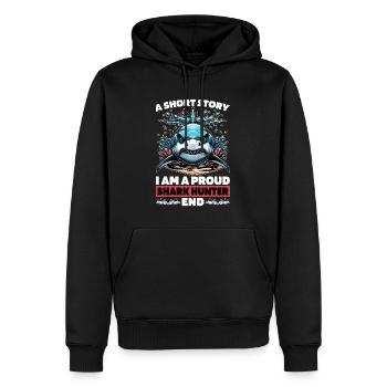 Shark Hunting A Short Story I Am A Paleontologist - Männer Premium Bio Hoodie - Schwarz - Vorne - Nico (187cm)