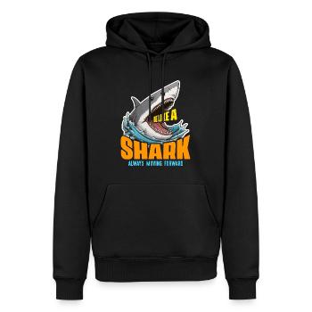 Shark Hunting Be Like A Shark Always Scuba Diving - Männer Premium Bio Hoodie - Schwarz - Vorne - Nico (187cm)