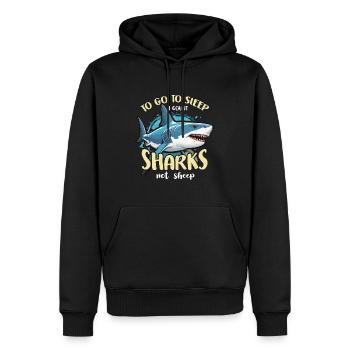 Shark Hunting To Go To Sleep I Fossil Hunting - Männer Premium Bio Hoodie - Schwarz - Vorne - Nico (187cm)