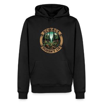 Environmental Science Doesn't Lie Soil Scientist - Men’s Premium Organic Hoodie - black - Front - Nico (187cm)