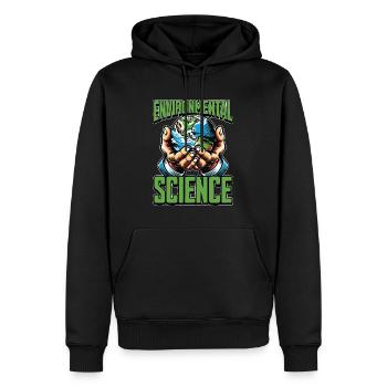 Environmental Science Agriculturist Climate Change - Men’s Premium Organic Hoodie - black - Front - Nico (187cm)