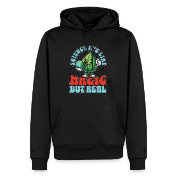 Environmental Science It's Like Magic Biologist - Men’s Premium Organic Hoodie - black - Front - Nico (187cm)