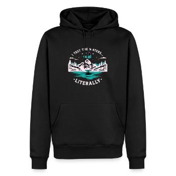 Environmental Scientist I Test The Global Warming - Men’s Premium Organic Hoodie - black - Front - Nico (187cm)