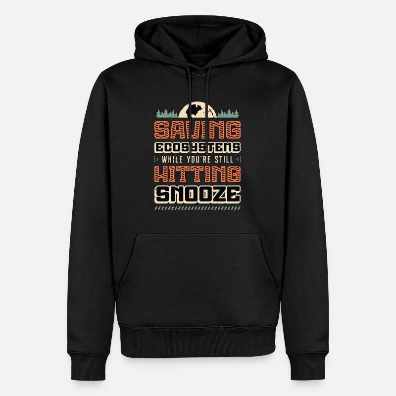 Environmental Science Saving Ecosystems Scientist - Männer Premium Bio Hoodie - Schwarz