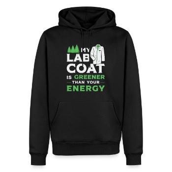 Environmental Scientist My Lab Coat Soil Scientist - Men’s Premium Organic Hoodie - black - Front - Nico (187cm)