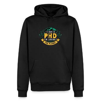 Environmental Scientist I Have A PhD Agriculturist - Men’s Premium Organic Hoodie - black - Front - Nico (187cm)