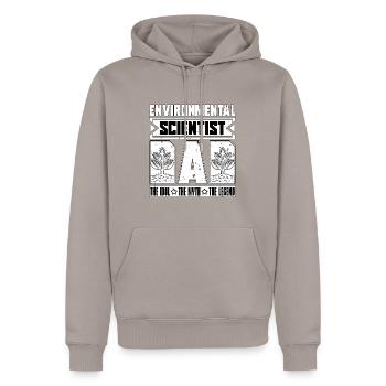 Environmental Scientist Dad The Idol Agriculturist - Männer Premium Bio Hoodie - Taupe - Vorne - Nico (187cm)