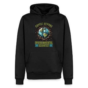 Environmental Scientist Coffee Biologist Coffee - Men’s Premium Organic Hoodie - black - Front - Nico (187cm)