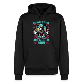 Bird Photography Patience Passion And Birdwatching - Männer Premium Bio Hoodie - Schwarz - Vorne - Nico (187cm)