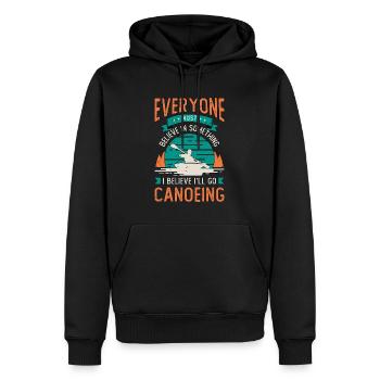 Canoeing Everyone Must Believe Canoeist Paddling - Männer Premium Bio Hoodie - Schwarz - Vorne - Nico (187cm)