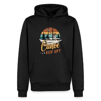 Canoë Keep Up Aime faire du bateau Rameur Kayakiste Canoë - Sweat à capuche Premium bio Homme - noir - Devant - Nico (187cm)