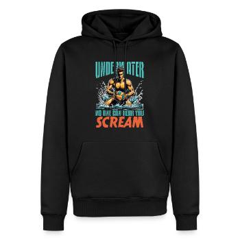 Water Polo Underwater No One Can Hear You Diving - Männer Premium Bio Hoodie - Schwarz - Vorne - Nico (187cm)